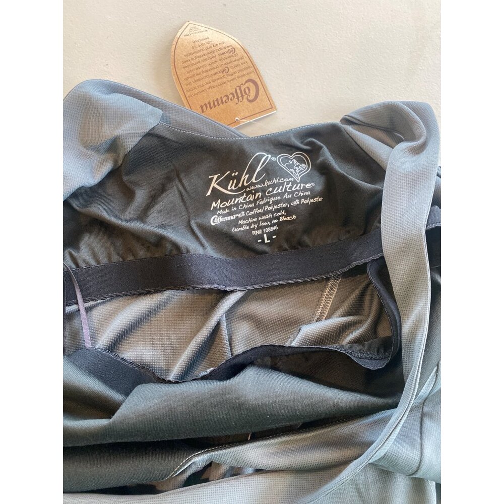 NWT Kuhl Womens Java Dress L Gray Coffeenna Sleeveless X-Cross Racerback MSRP$89 - Picture 9 of 10